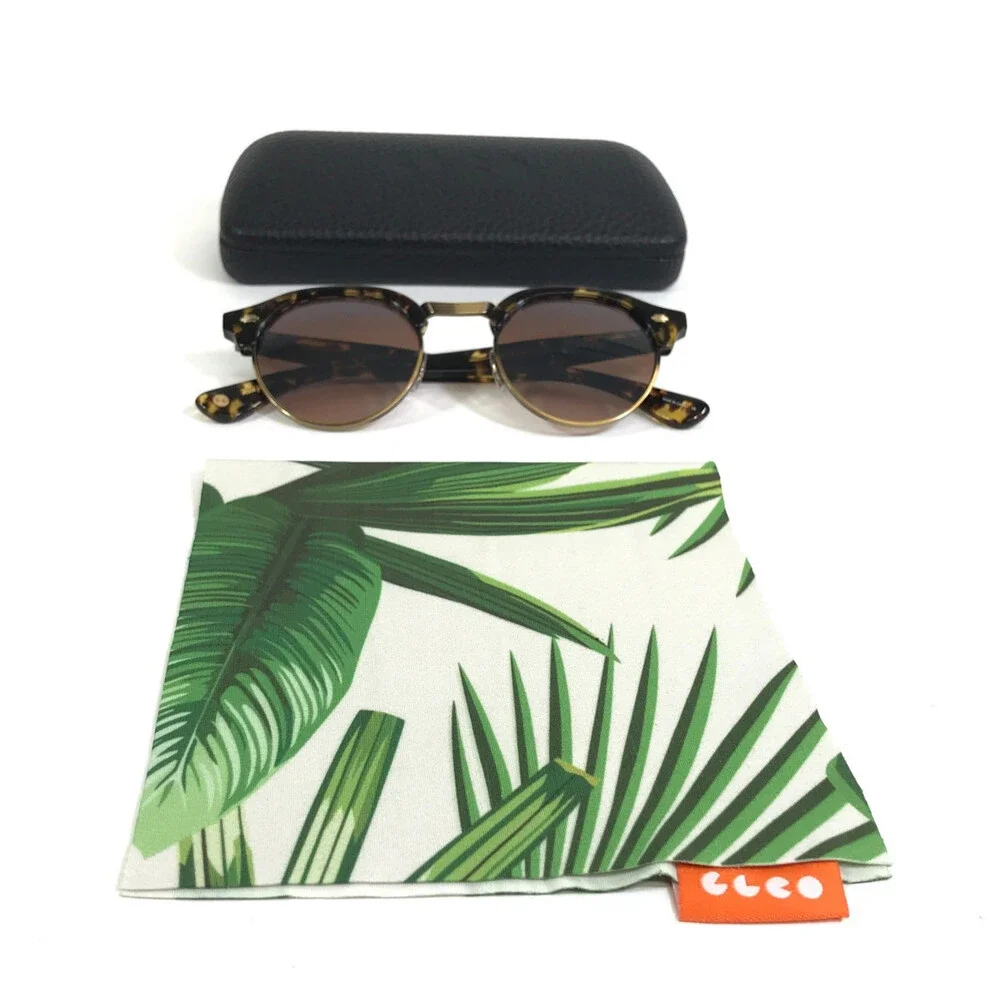 Garrett Leight Sunglasses OAKWOOD TUT-BG Tortoise Gold w/ Brown Gradient Lenses
